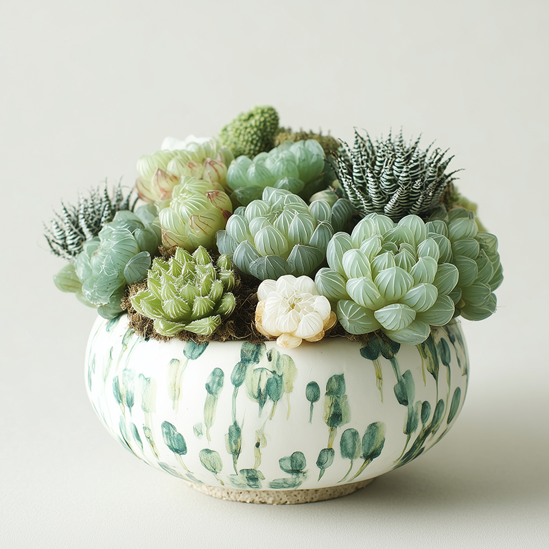 多肉植物組合盆栽